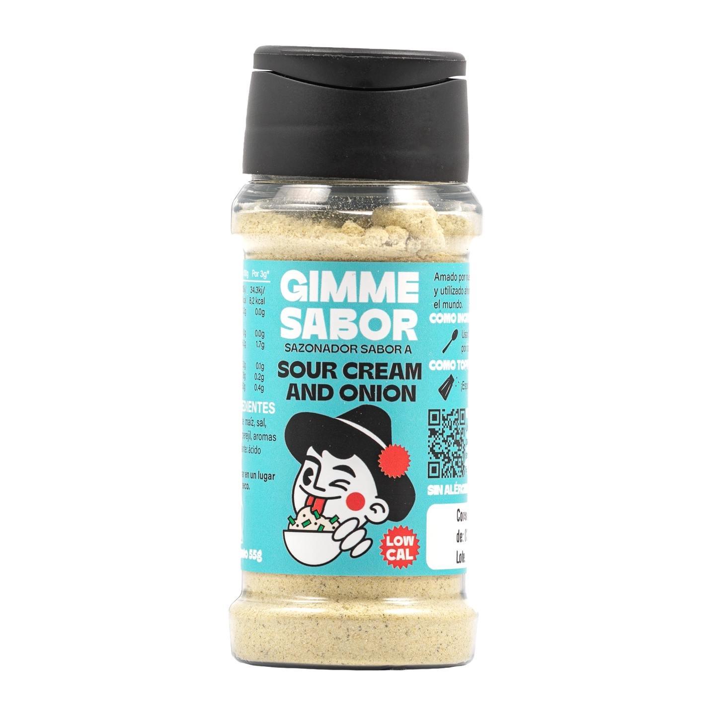 Sazonador vegetal sabor sour cream and onion