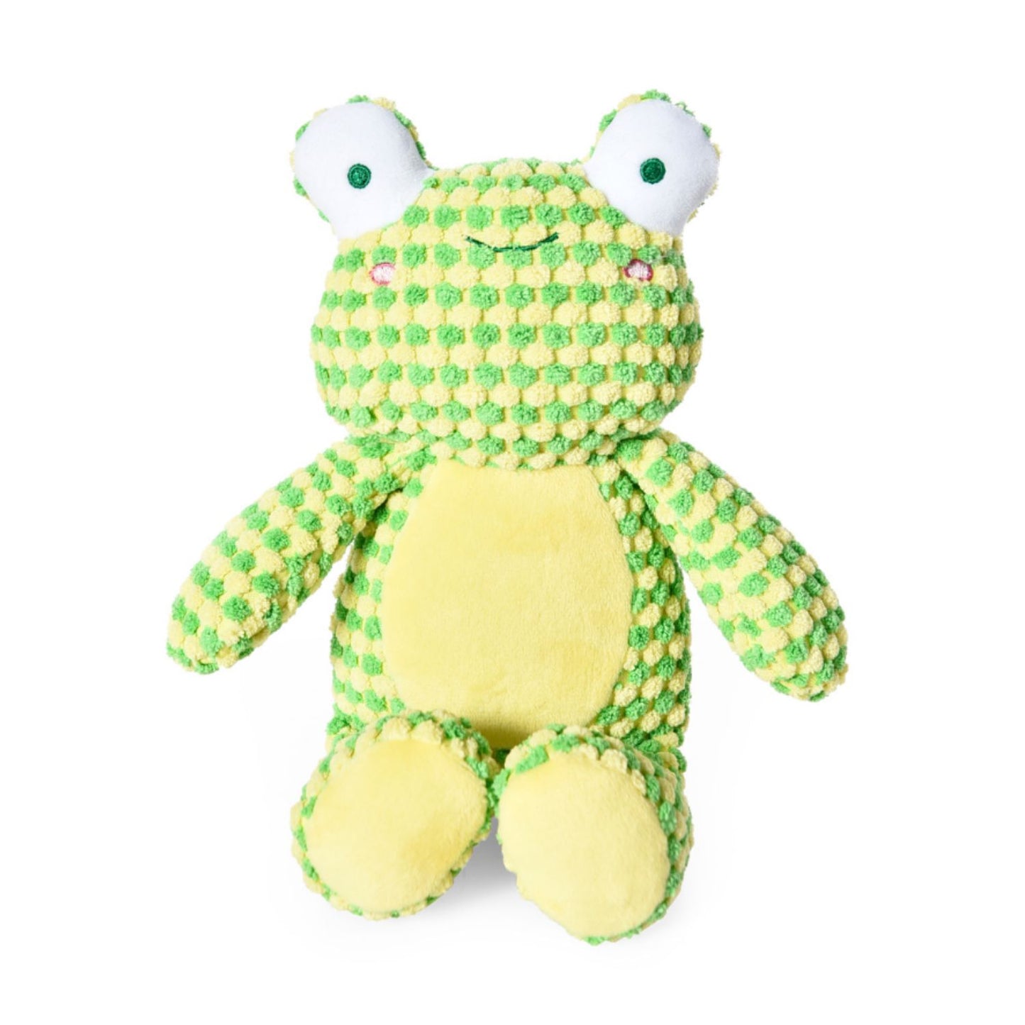 Juguete De Peluche Para Perro Wuapu Multitexturas, Diseño Rana De 19 X 25cm Con Sonido_0