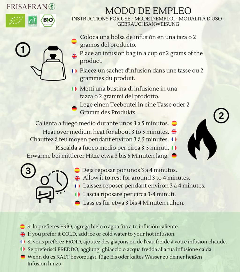 Té Verde Gunpowder Menta Ecológico Pirámides - Calidad Y Sabor | Frisafran 15 Uds_5