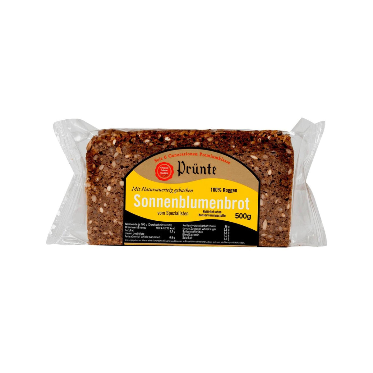 Prünte Pan De Centeno Integral Con Pipas De Girasol 500 G_0
