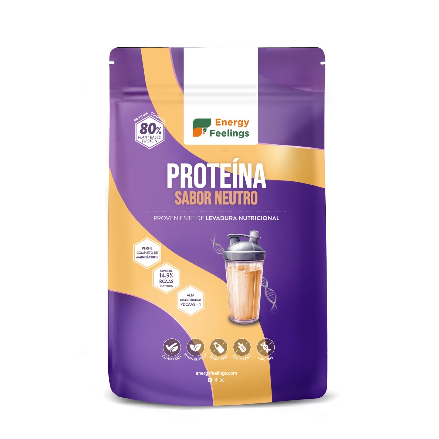 Proteina de levadura nutricional 84% Energy feelings 500 g