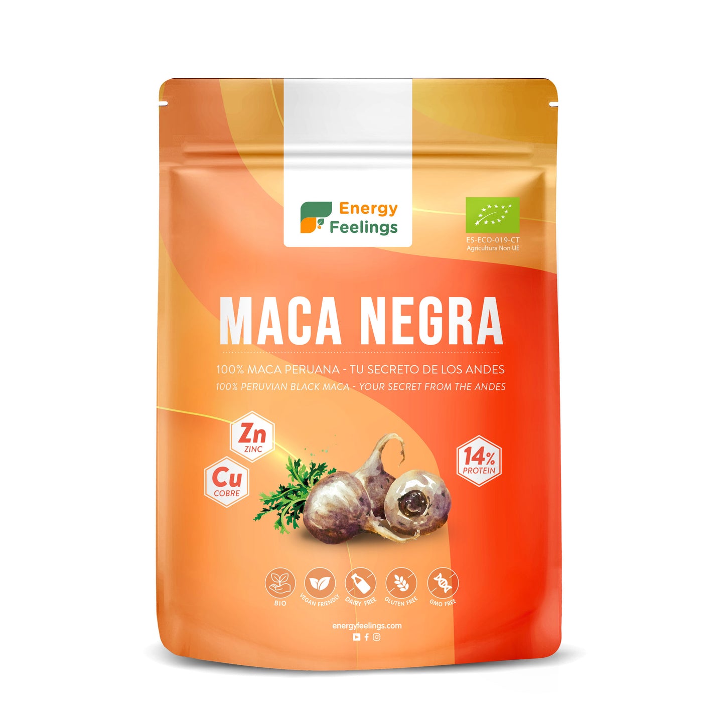 Maca negra ECO en polvo Energy Feelings 1 kg