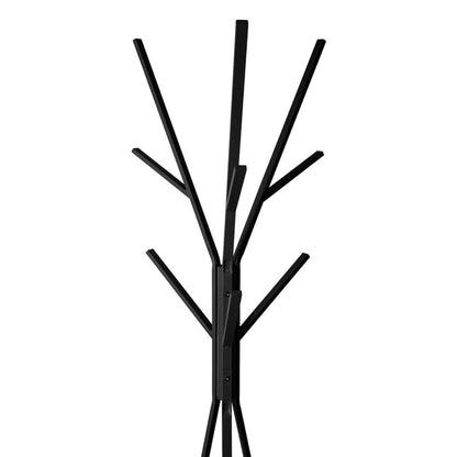 Perchero Madera Y Metal Mdf Negro H.180cm