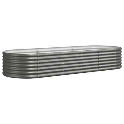 Jardinera Arriate Acero Galvanizado Gris 224x80x36 Cm_0