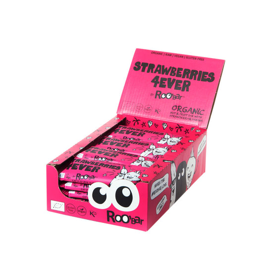 Barrita Fresa-strawberry 4 Ever Bio 20x30g Roobar_0