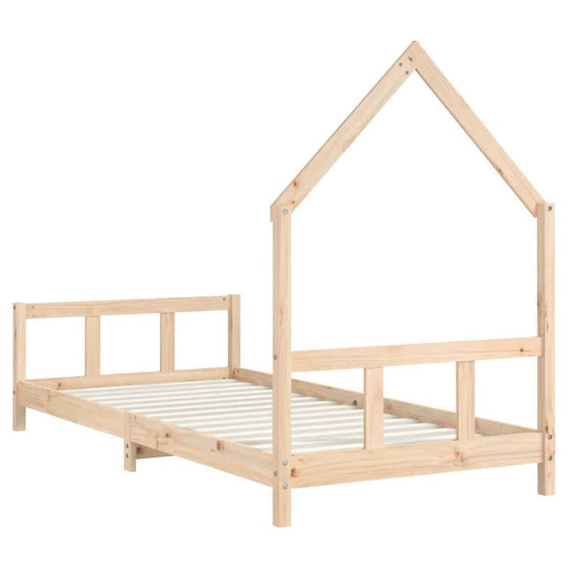 Vidaxl Estructura De Cama Para Niños Madera Maciza De Pino 90x200 Cm_5