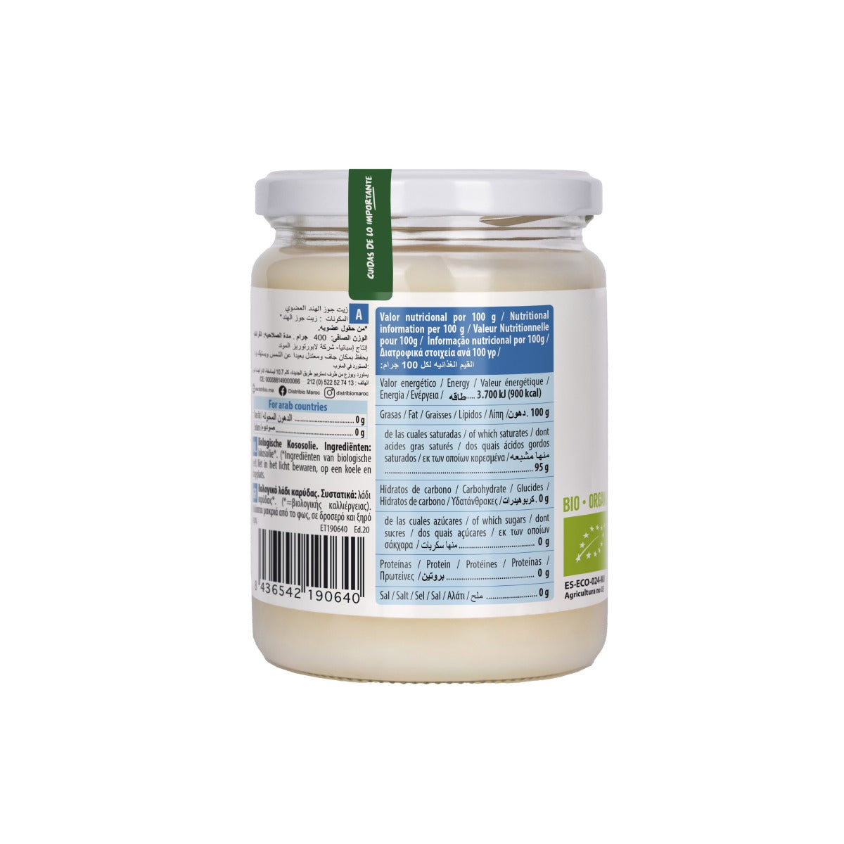 Pack 2 uds Grasa de Coco Bio NaturGreen 400 g