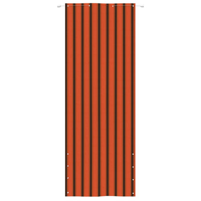 Vidaxl Toldo Pantalla Para Balcón Tela Oxford Naranja Marrón 80x240 Cm_1