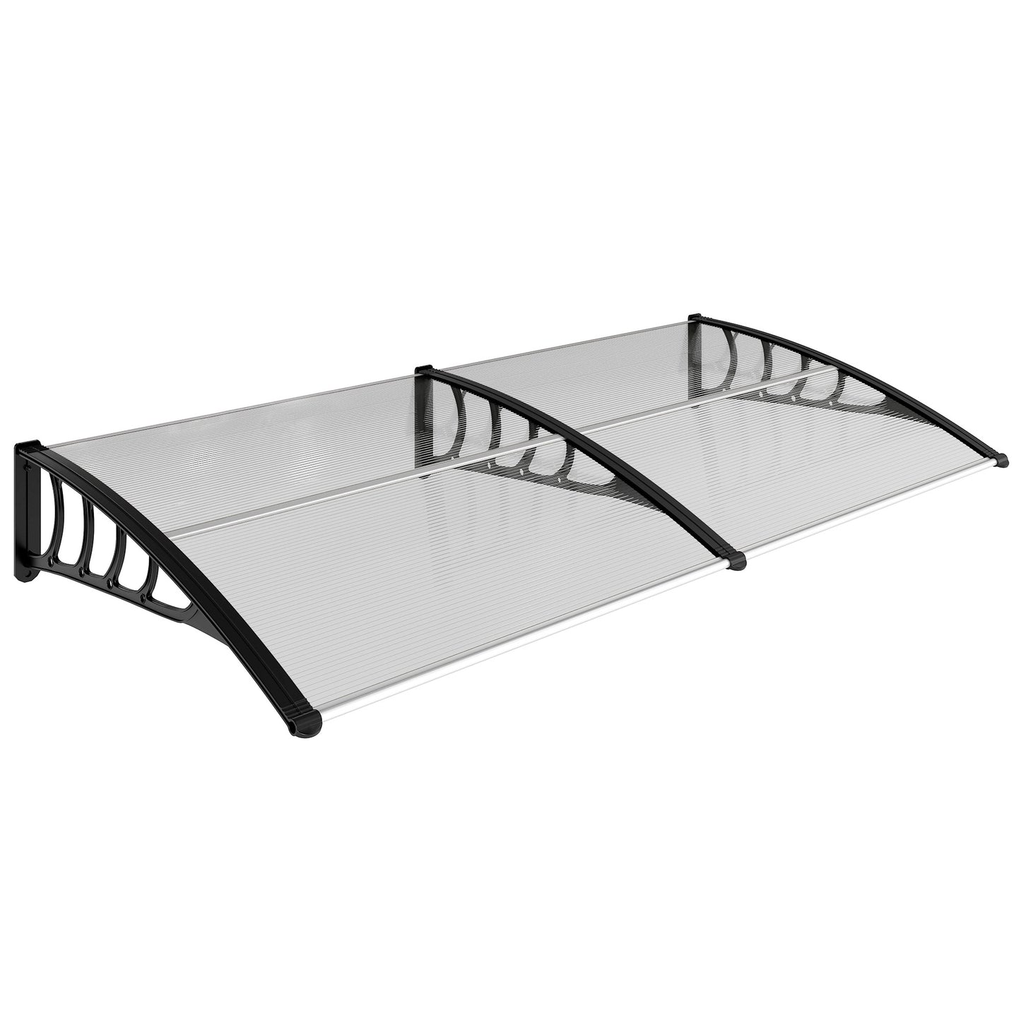 Outsunny Tejadillo De Protección 200x96 Cm Para Puertas Y Ventanas Transparente_0