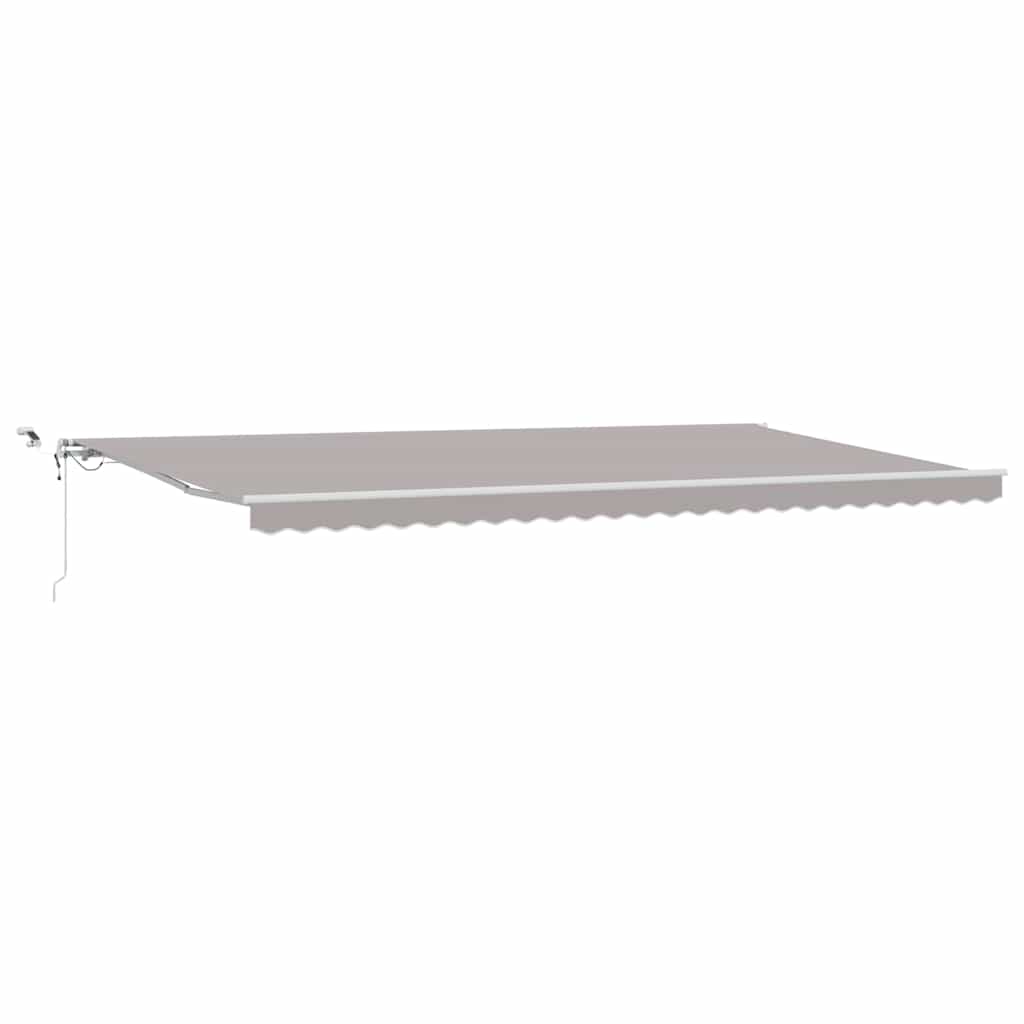 Toldo Retráctil Gris Claro 600 X 300 Cm Poliéster_0