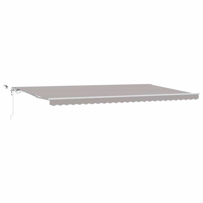 Toldo Retráctil Gris Claro 600 X 300 Cm Poliéster_0