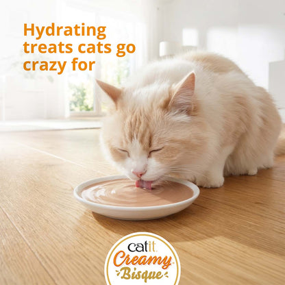 Sopa Cremosa para Gatos Creamy Bisque Atún y Cangrejo Catit 4 x 40 g