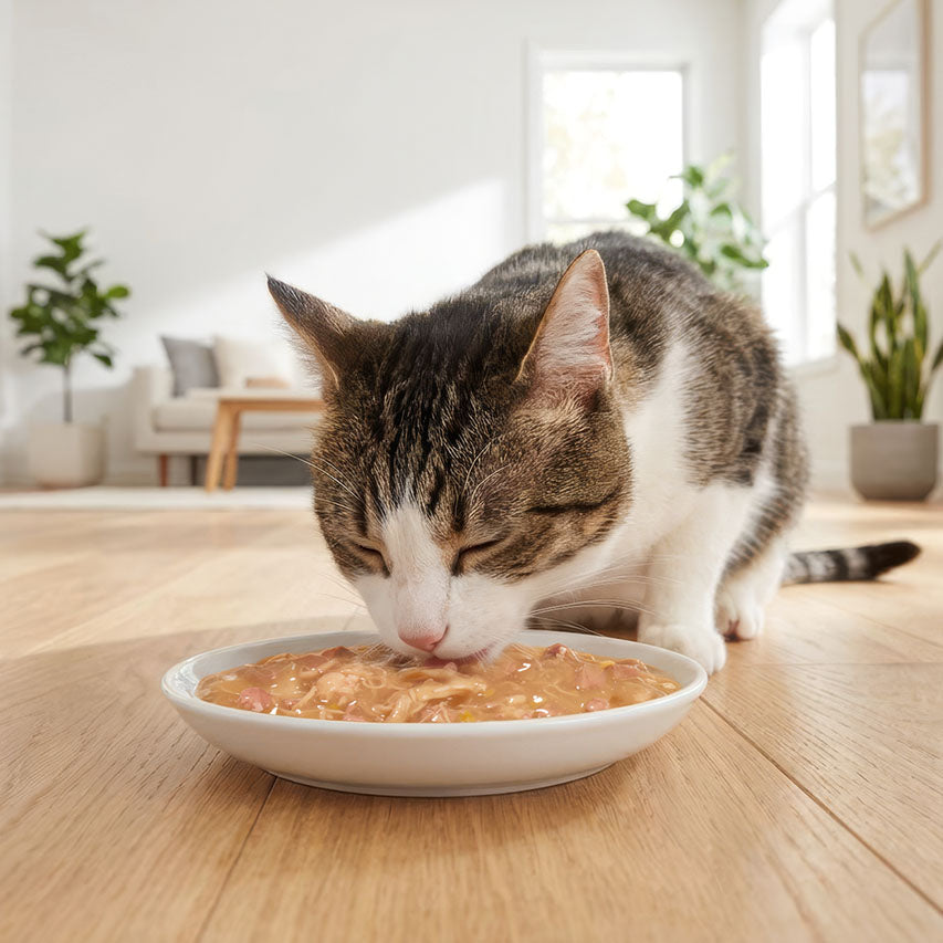 Caldo Cremoso para Gatos Creamy Broth Pollo y Pato Catit 4 x 40 g