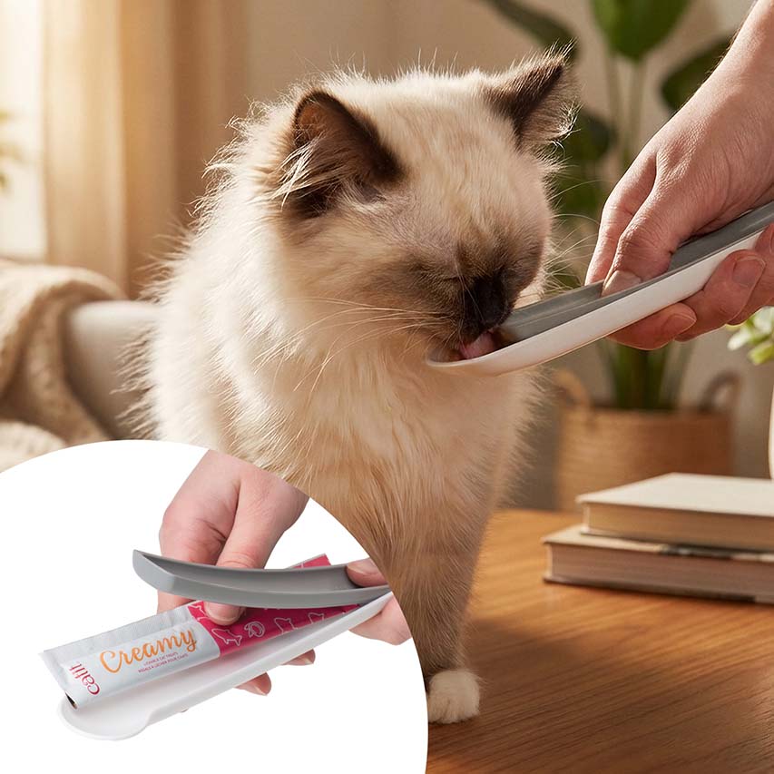 Snack Líquido para Gatitos Creamy Booster Atún Catit 4 x 10 g