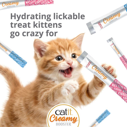 Snack Líquido para Gatitos Creamy Booster Atún Catit 4 x 10 g