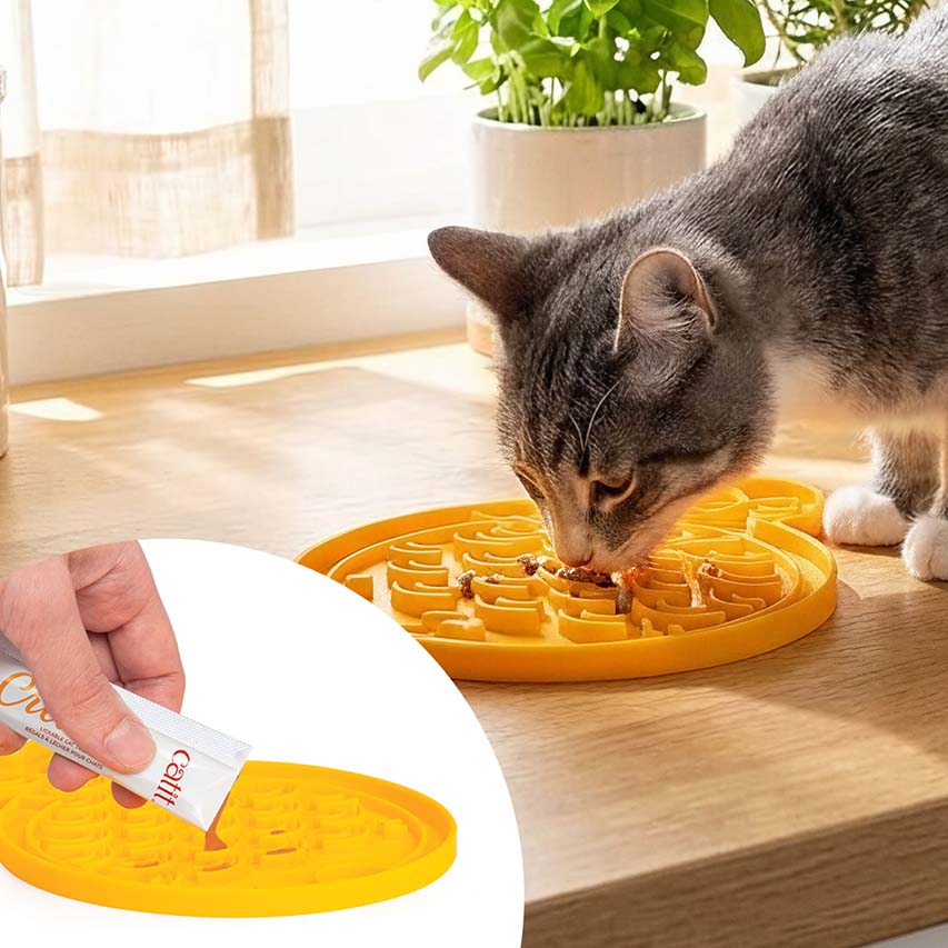 Snack Líquido para Gatos Senior Creamy Booster Pollo Catit 4 x 10 g
