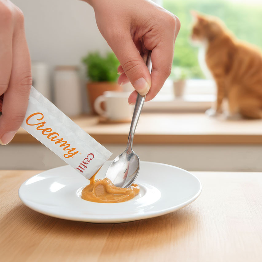 Snack Líquido para Gatos Senior Creamy Booster Atún Catit 4 x 10 g