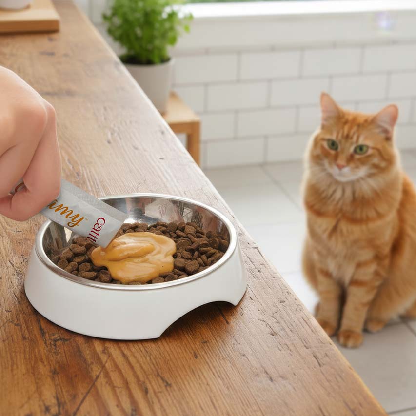Snack Líquido para Gatos Senior Creamy Booster Atún Catit 4 x 10 g