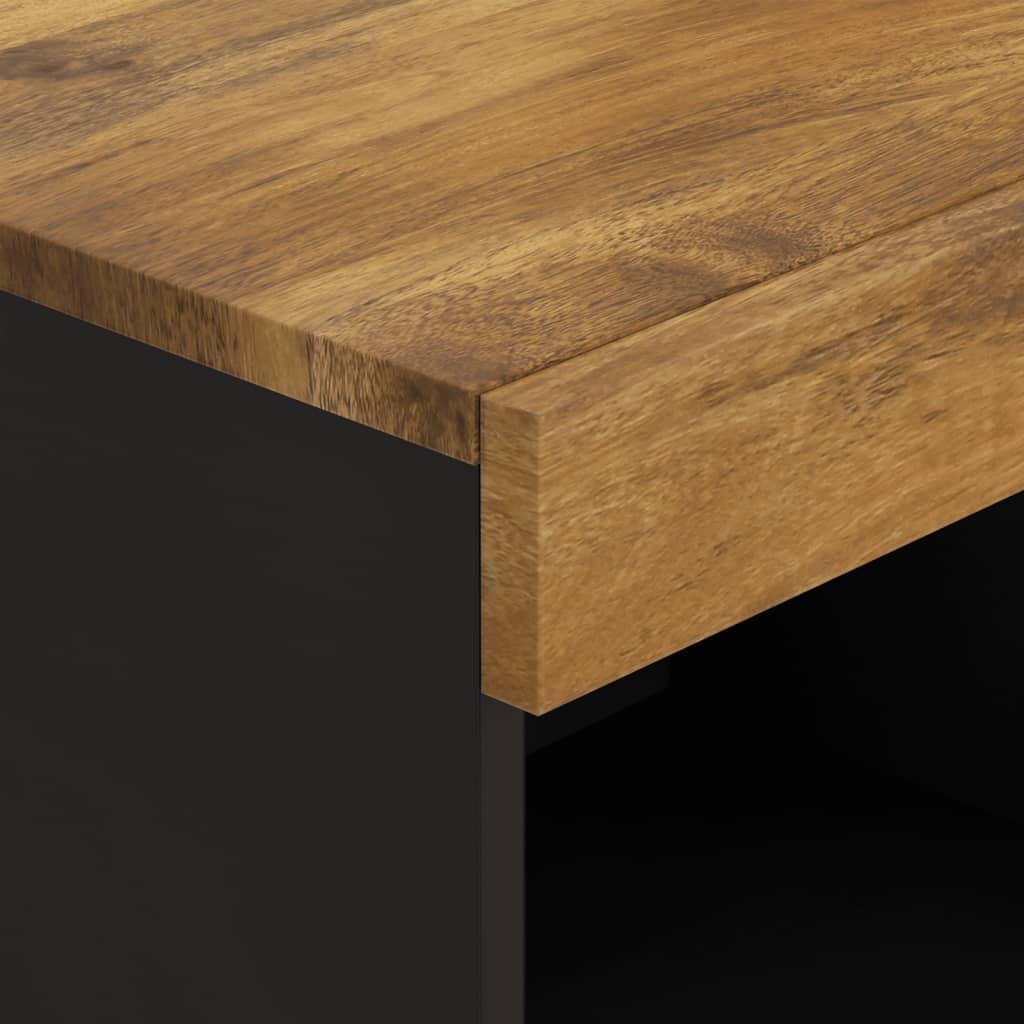 Armario Auxiliar Madera Maciza De Mango 85x33x107 Cm_3