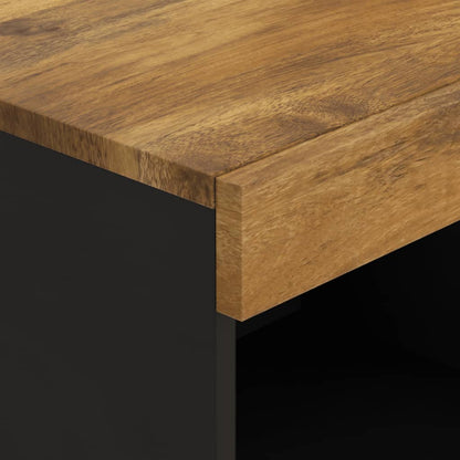 Armario Auxiliar Madera Maciza De Mango 85x33x107 Cm_3