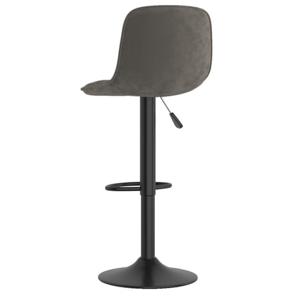 Taburete De Cocina De Terciopelo Gris Oscuro_3