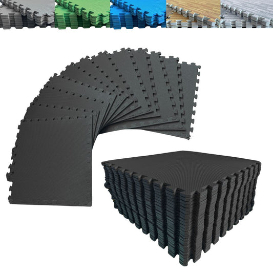 Tatami Puzzle 1cm 60x60cm – Pack 4 Uds (t60-4) Negro Jowy_0