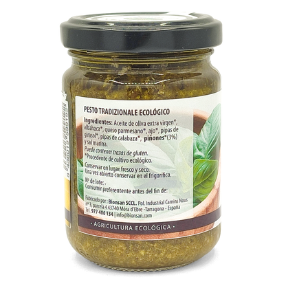 Pesto Tradizionale Con Piñones Ecológico 140g