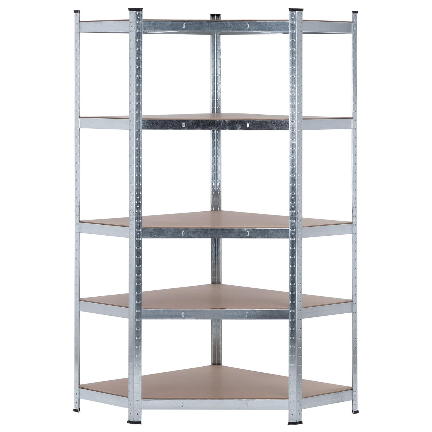 Estantería Esquinera Modular Galvanizada 5 Baldas Ajustables 180x80x40x56cm 875kg 7house_1