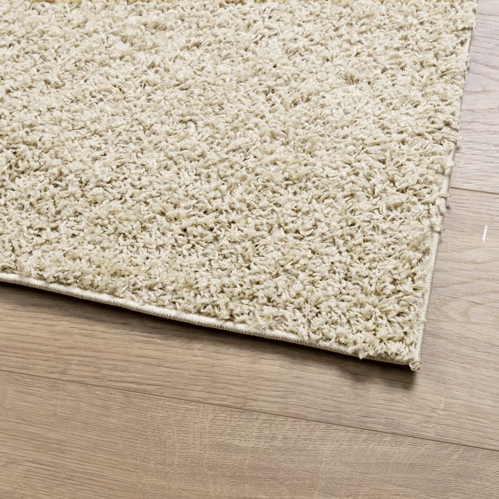 Vidaxl Alfombra Peluda De Pelo Largo Moderna Pamplona Dorado 60x110 Cm_3