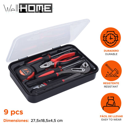 Well Home Juego De 9 Piezas De Herramientas De Combinación