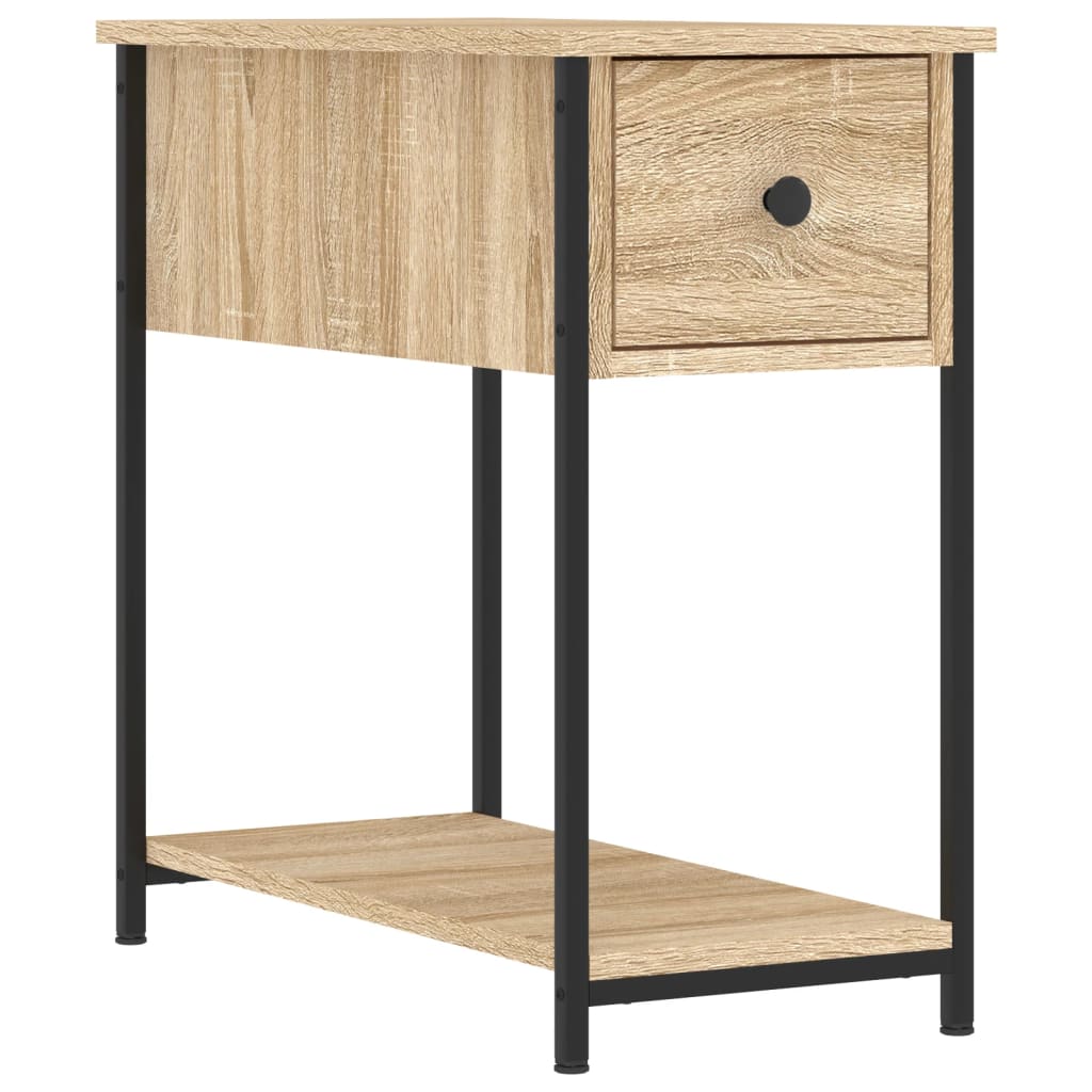 Mesitas Noche 2 Uds Madera Ingeniería Roble Sonoma 30x60x60 Cm_3
