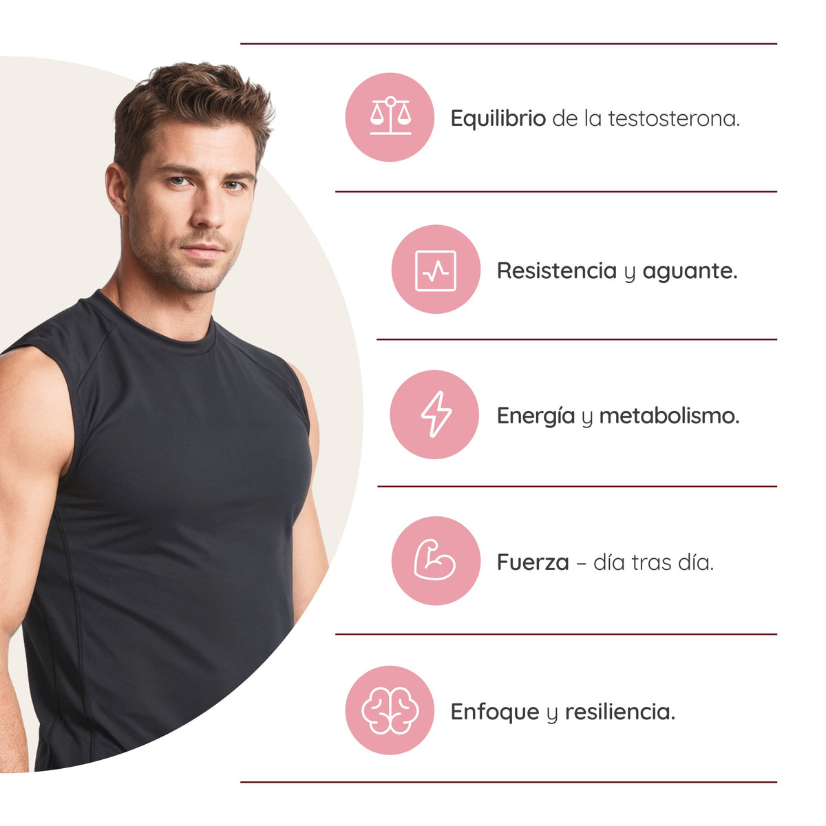 Testosterona Natural 45 días Rendimiento N2 Natural Nutrition 90 cápsulas