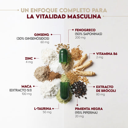 Testosterona Natural 45 días Rendimiento N2 Natural Nutrition 90 cápsulas
