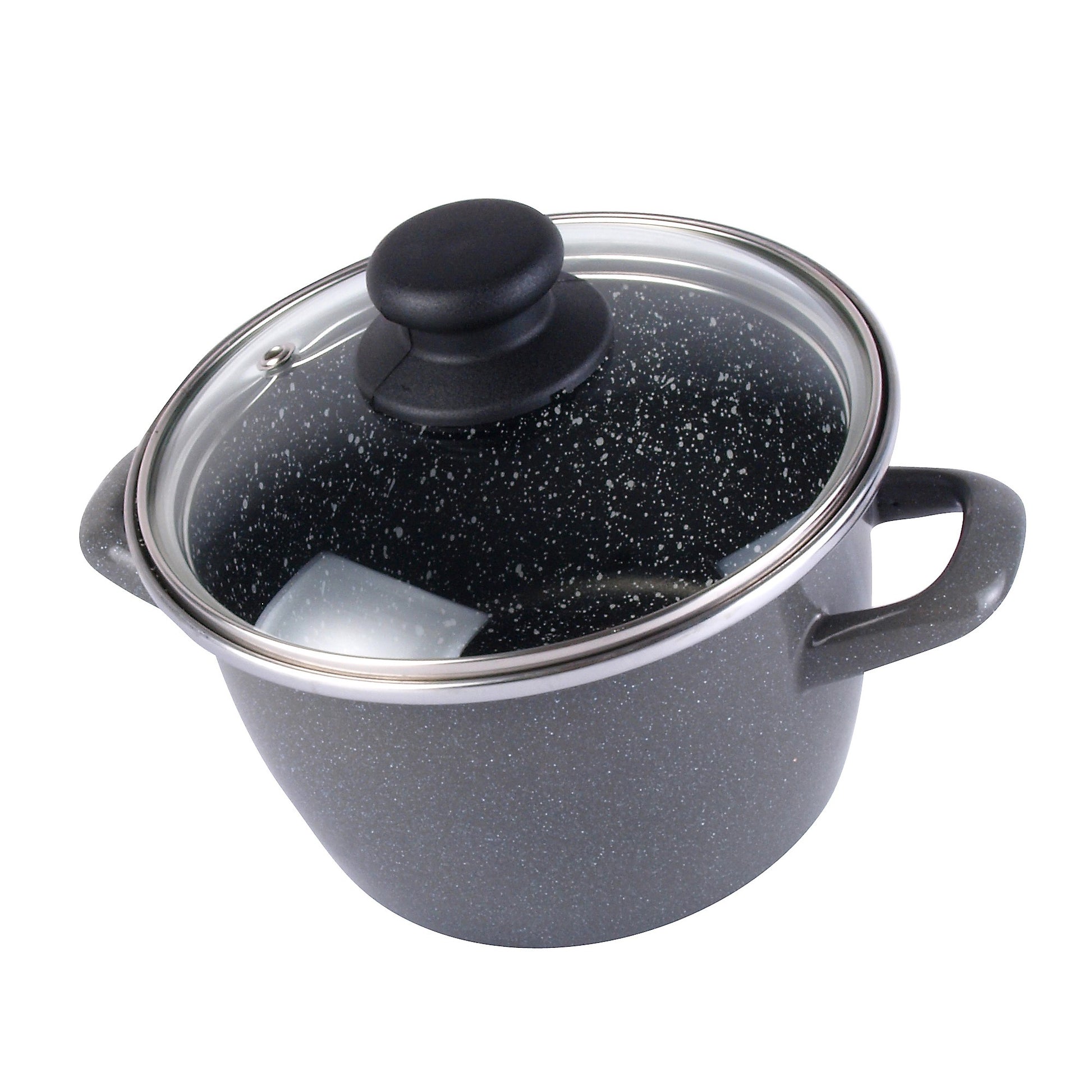 Olla k2 Gransasso  Ø20cm Con Tapa De Vidrio