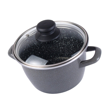 Olla k2 Gransasso  Ø20cm Con Tapa De Vidrio