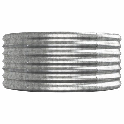 Jardinera Arriate Acero Galvanizado Plata 368x80x36 Cm_3