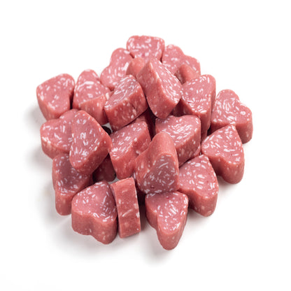 Snack Semihumedo Para Gato En Mini Corazones De Pollo Y Pescado Truly 20 Bolsas X 50 Gr