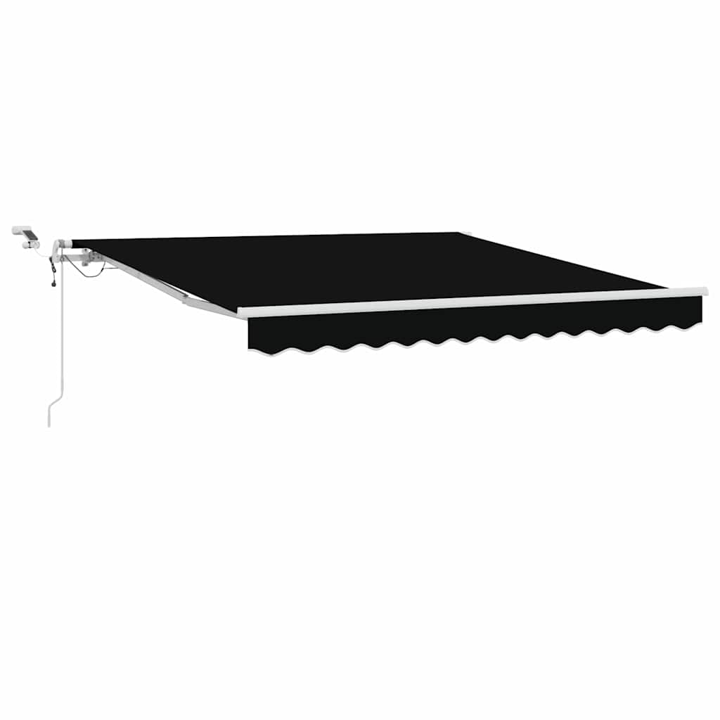 Toldo Retráctil Negro 300 X 250 Cm Poliéster_0