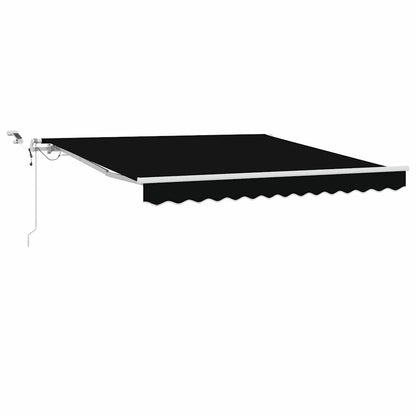 Toldo Retráctil Negro 300 X 250 Cm Poliéster_0
