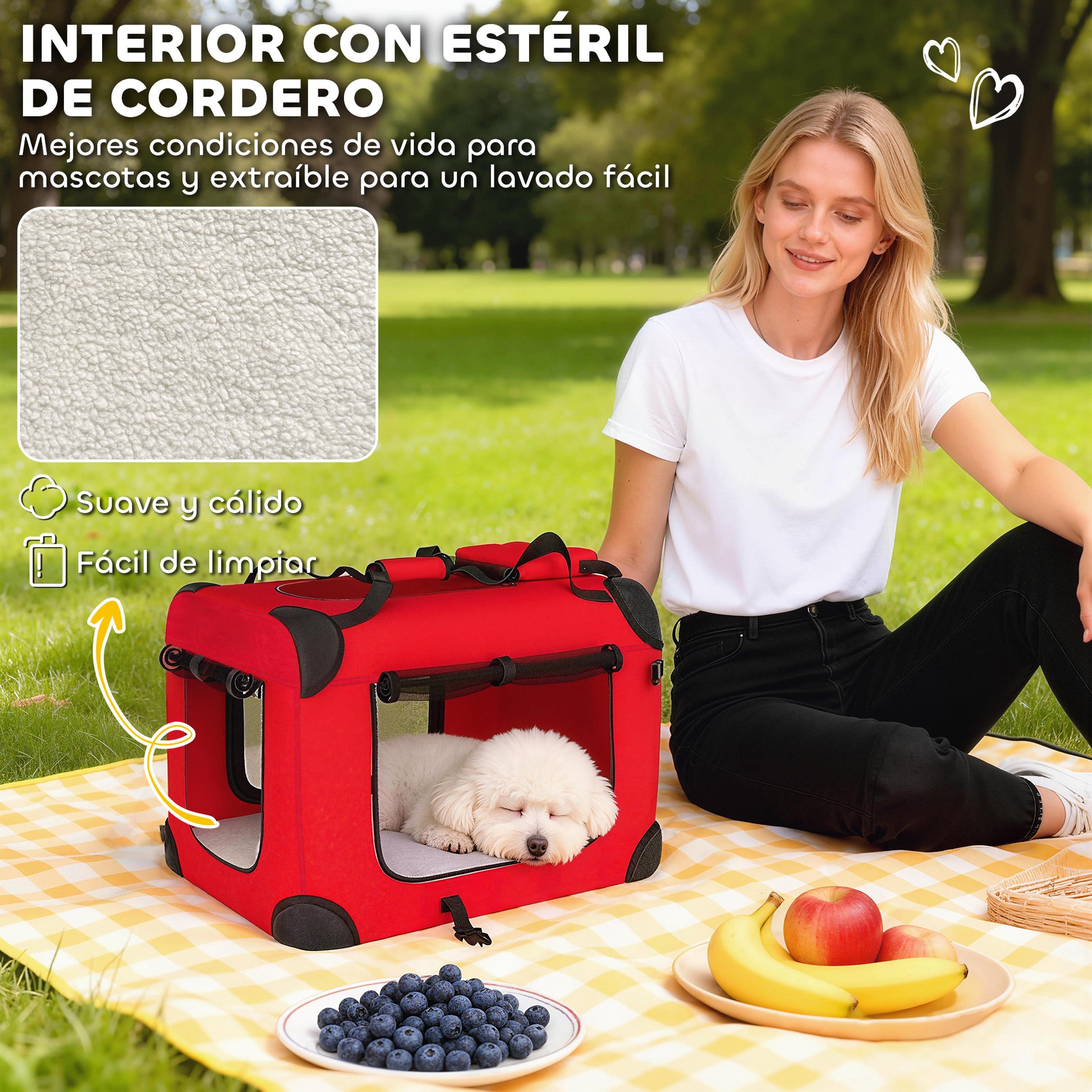 Pawhut Transportín Para Perros Plegable_3