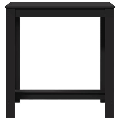 Mesa Alta De Bar Madera Ingeniería Negra 102x50x103,5 Cm_2
