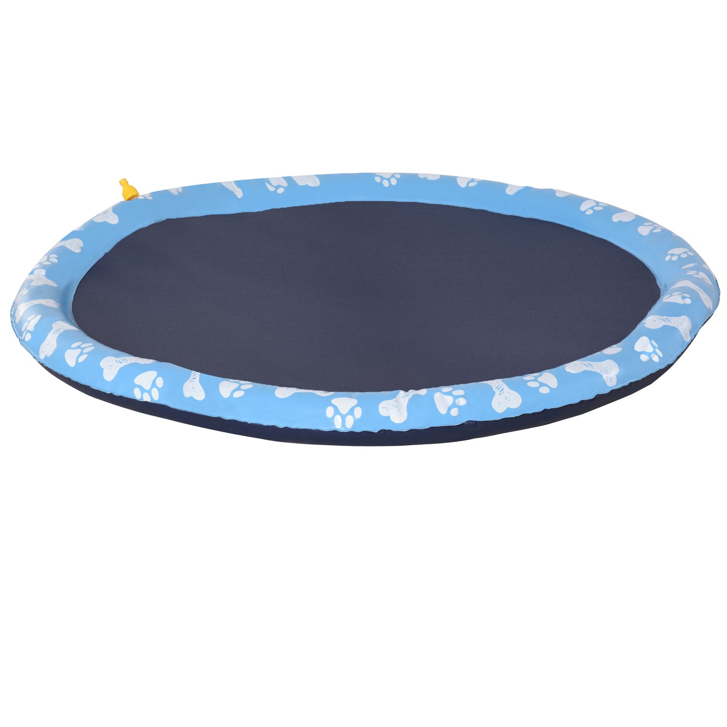 Pawhut Splash Pad Aspersor De Juegos De Agua 150cm Para Mascotas Jardín Patio_0