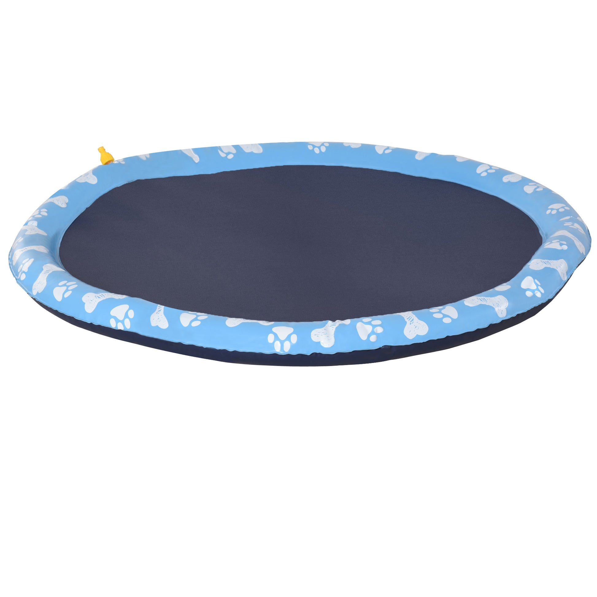 Pawhut Splash Pad Aspersor De Juegos De Agua 150cm Para Mascotas Jardín Patio_0