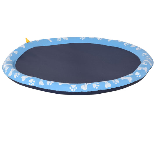 Pawhut Splash Pad Aspersor De Juegos De Agua 150cm Para Mascotas Jardín Patio_0