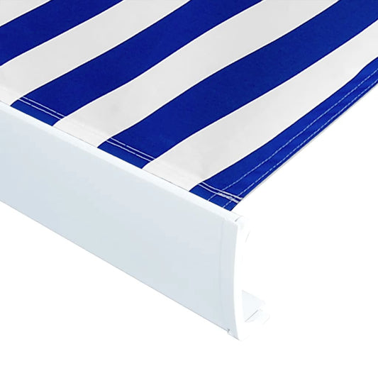 Toldo De Lona Azul Y Blanco 400x300 Cm_0