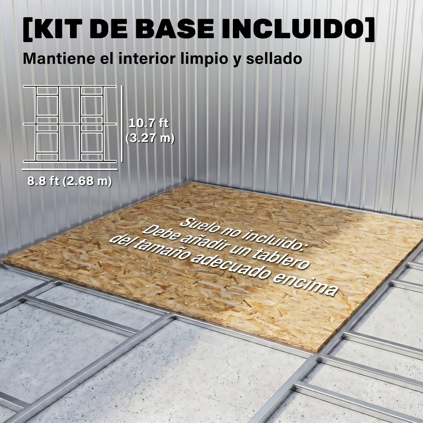 Outsunny Caseta De Jardín De Exterior 12,4 M² 340x386x200 Cm Gris Oscuro_5
