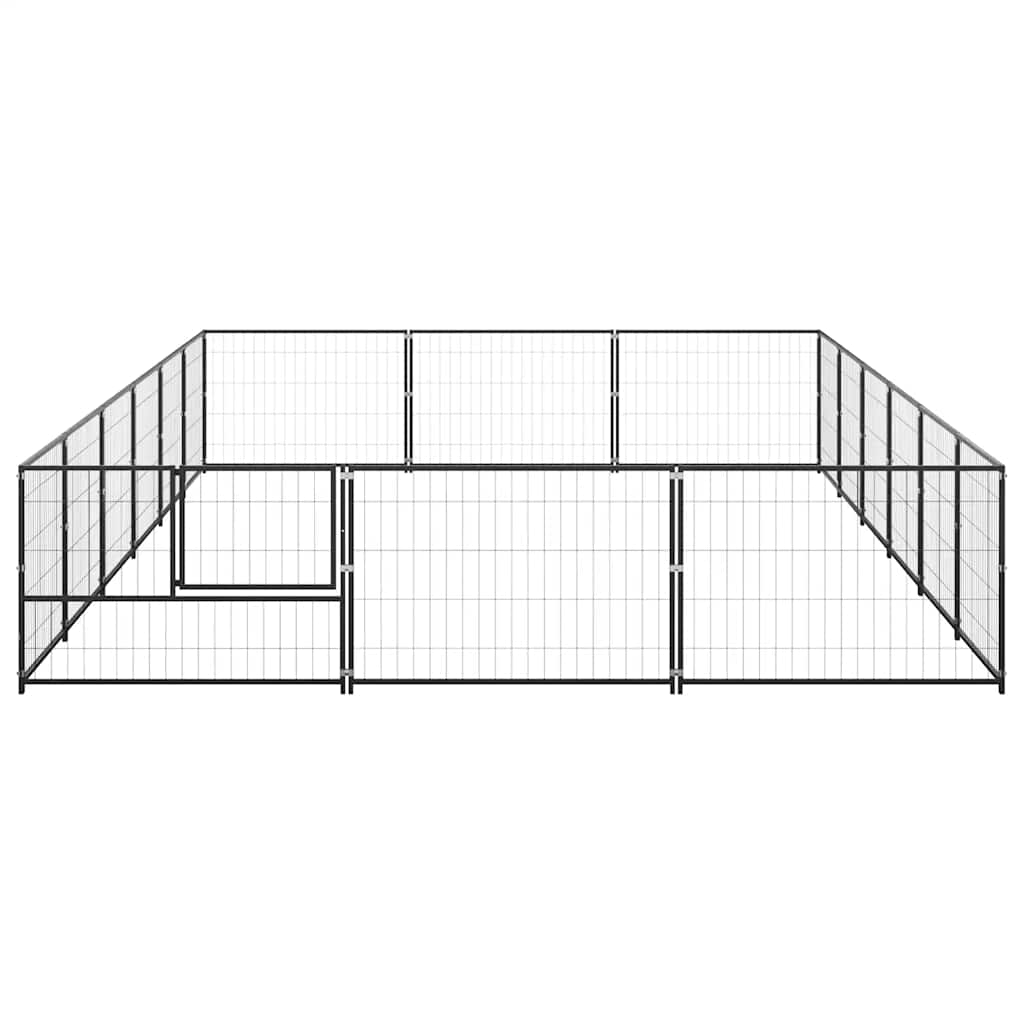 Perrera Acero 18 M² Negra_4