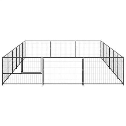 Perrera Acero 18 M² Negra_4