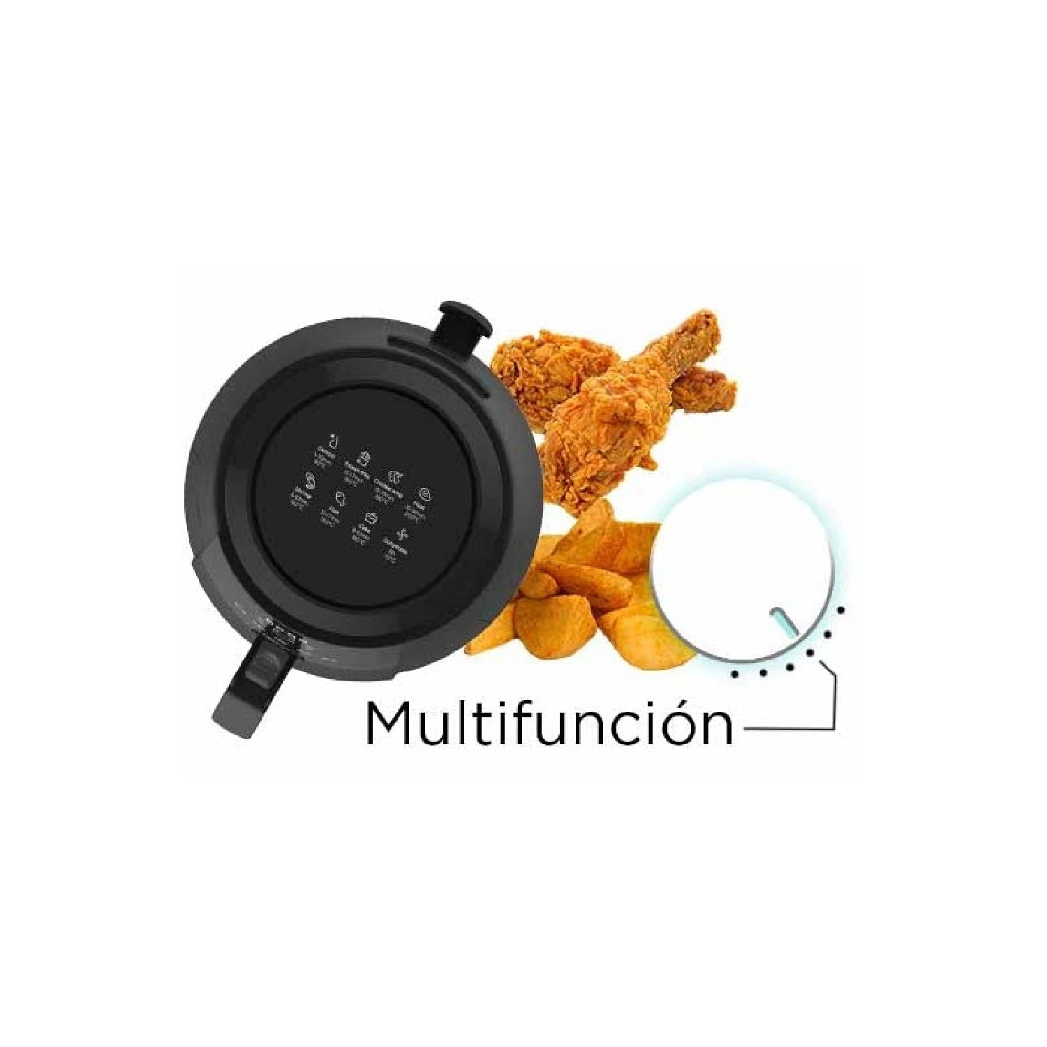Evvo Freidora Sin Aceite Tasty Fryer - 1500w, Tecnología Dual Cyclone, Multifunción, Hasta 200º (capacidad: 5 Litros)_4