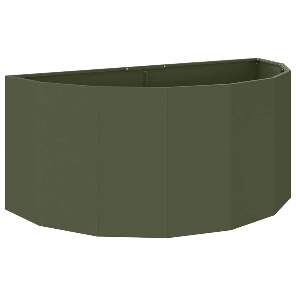 Jardinera Verde Oliva 120 X 60 X 50 Cm Acero_0